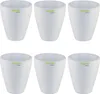 Set6 6 Keramik Blumentopf Rhodos für Orchideen weiss H 17 Produktbild-Vorschau 1