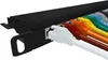 A close-up view of a network patch panel with multiple colored Ethernet cables plugged in. Produktbild-Vorschau