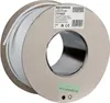 A spool of white coaxial cable on a cardboard reel. Produktbild-Vorschau