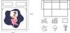 Diagram showing bed dimensions and layout, alongside icons related to sleep and furniture, and a separate diagram of a sectional sofa. Podgląd zdjęcia produktu