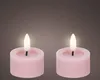 LED Teelichter 4,4x5cm mit Timer Wachs 2 Stück Rosa / Produktbild-Vorschau 3