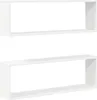 vidaXL Police z kociek 2 ks Biela 80x15x26,5 cm odvodený Náhľad obrázku produktu 1