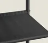 Kovová predsieňová stena LOFT 180 cm, čierna/dub sonoma Náhľad obrázku produktu 6