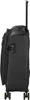 A side view of a black rolling suitcase. Produktbild-Vorschau