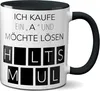 TassenKing Original - Tasse mit Spruch Ich kaufe ein A und Produktbild-Vorschau 1