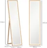 HOMCOM Celotelové zrkadlo 40 x 160 cm Stojacie zrkadlo s Náhľad obrázku produktu 3