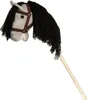 Koń na kiju Hobby Horse, szary z lejcami, 80 cm Podgląd zdjęcia produktu 1