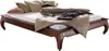 MASSIVMOEBEL24 | Lit double 140x200 Acacia laqué Nougat Voir les images du produit 1