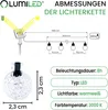 LUMILED Solar Lichterkette Außen 16,8m 100x LED Kristall Produktbild-Vorschau 17