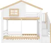 Flieks Etagenbett 90x200cm mit Ausziehbett, Kinderbett Produktbild-Vorschau 9