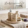 Badaccessoires Deko-Set 4-tlg. aus Epoxidharz , Produktbild-Vorschau 3