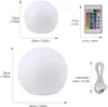 Product dimensions and accessories for a LED ball lamp. Produktbild-Vorschau