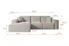 ALTDECOR Ecksofa in L-Form SERRA-L - 266x169x80 cm Produktbild-Vorschau 6