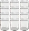 12 bocaux TO82 de 405 ml avec couvercle blanc Voir les images du produit 1