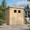TIMBELA M311 Abri de jardin en bois - L204xL142xH200 cm/ Voir les images du produit 2