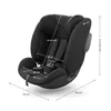 A black child car seat with dimensions indicated by lines and text. Náhled obrázku produktu