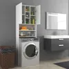 vidaXL Skříň na pračku bílá 64x25,5x190 cm Náhled obrázku produktu 7