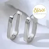 XCOAST Ohrringe - oval, Edelstahl, silber, hypoallergen - Produktbild-Vorschau 3