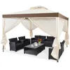 A patio gazebo with furniture set up inside. Náhled obrázku produktu