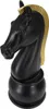 Mauro Ferretti Schachfigur Pferd Ø18,5x50 cm schwarz gold Produktbild-Vorschau 4