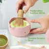 Matcha Schneebesen Set, Japanische Keramik Matcha Schüssel, Produktbild-Vorschau 4