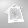Bilder auf glas - Einteilig - Stadt Karte London - 70x100cm Produktbild-Vorschau 2