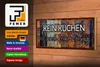 Holzschild Spruch 27x10cm kein Kuchen ist keine Lösung Produktbild-Vorschau 3