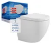 Wand-WC Set Cozy Tiefspüler ohne Spülrand weiß glänzend mit Produktbild-Vorschau 3