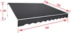 JOIEYOU markíza so sklopným ramenom 400x300cm Markíza proti Náhľad obrázku produktu 2