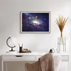 Gerahmtes Poster - Rahmen in heller Eiche - Kosmos Planeten Produktbild-Vorschau 6