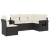 The Living Store 5-tlg. Garten-Sofagarnitur mit Kissen Produktbild-Vorschau 3