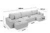 Ecksofas in U-Form ANTONIO CENTAUR 398x148cm, Produktbild-Vorschau 4