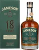 A bottle of Jameson 18 Years Irish Whiskey and its matching gift box are displayed side-by-side against a white background. Produktbild-Vorschau