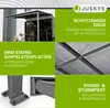 Juskys Terrassenüberdachung Borneo 3x3 m – Aluminium Produktbild-Vorschau 6