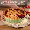 Tarteform Grün aus Keramik - ø 28 cm - Hoher Rand - Mit Produktbild-Vorschau 2