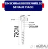 Aqbau 4er Set Schraubfundament U-Pfostenträger zum Produktbild-Vorschau 7