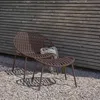 Bruce Garten Lounge Sessel + Hocker Pp/Metal Lila/Braun Produktbild-Vorschau 2