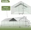 Diagrams showing the dimensions of a chicken coop. Produktbild-Vorschau