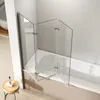 A shower screen for a bathtub in a bathroom. Anteprima dell’immagine prodotto
