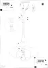 Diagram showing assembly instructions for a pendant light. Náhled obrázku produktu
