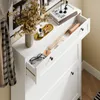 SoBuy Mobile Scarpiera con ante a ribalta Bianco Scandinavo Anteprima dell’immagine prodotto 6