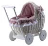 Carrozzina per bambole LILI in vimini color crema 48X28 Anteprima dell’immagine prodotto 4