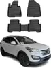 2012-2020 Hyundai Santa Fe tappetini TPE nero 4 pz Anteprima dell’immagine prodotto 1