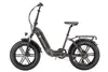 A studio shot of a folding electric bicycle against a white background. Produktbild-Vorschau