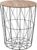 Beistelltisch "kumi" schwarz d47cm  - Atmosphera créateur Produktbild-Vorschau 1