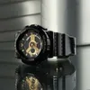 A black and gold Casio Baby-G watch is shown in profile, resting on a reflective surface. Anteprima dell’immagine prodotto