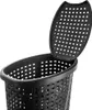 Wäschekorb aus schwarzem Kunststoff 45 l Produktbild-Vorschau 5
