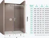 doporro Porta Doccia Scorrevole per Nicchia 110x195 cm, Box Anteprima dell’immagine prodotto 7