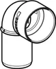 Geberit 390.183.14.1, 90°, 26 mm, 74 mm Náhled obrázku produktu 3
