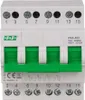 A close-up studio shot of a white modular switch with green levers. Náhľad obrázku produktu